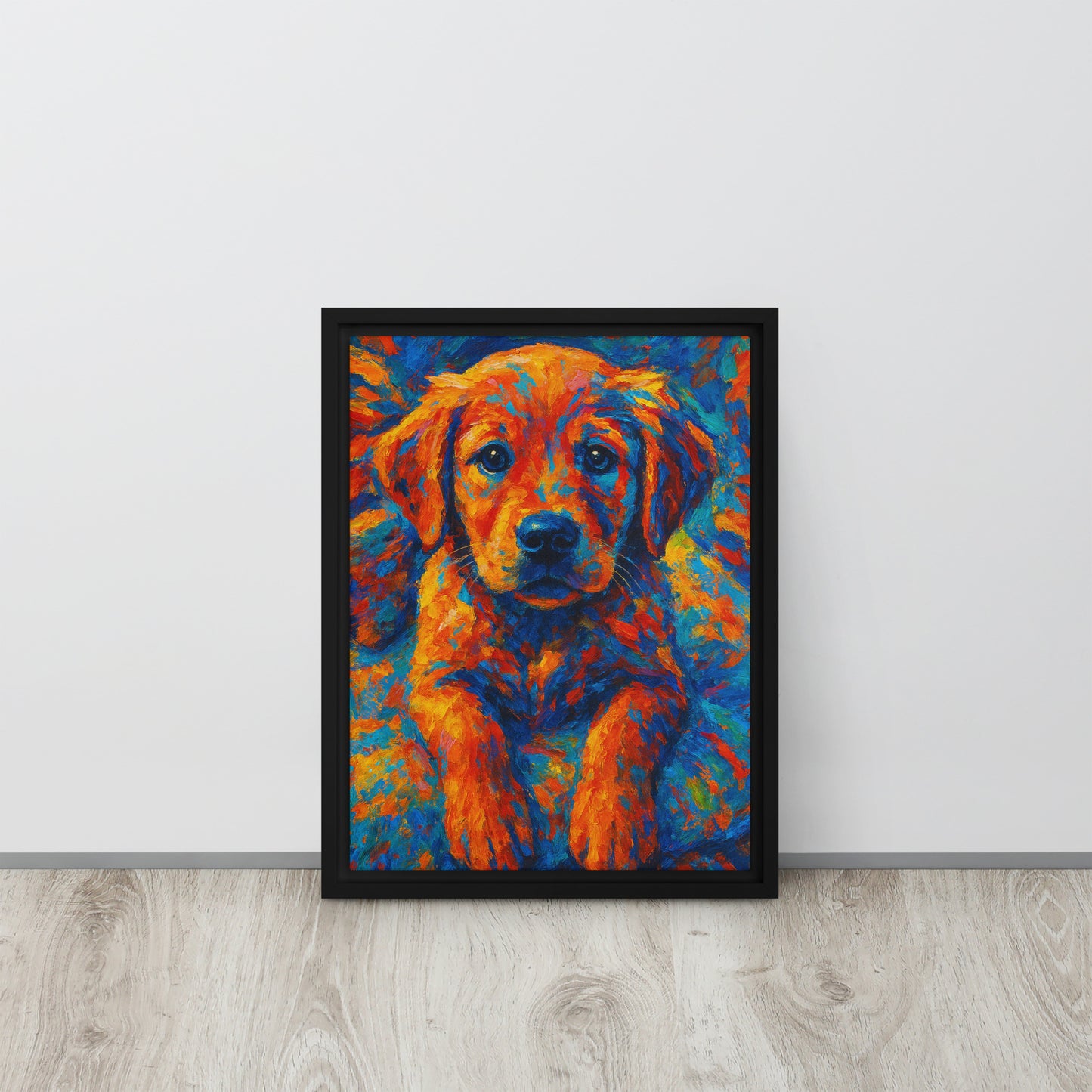 Framed Canvas | Custom Pet Portrait - Abstract Style