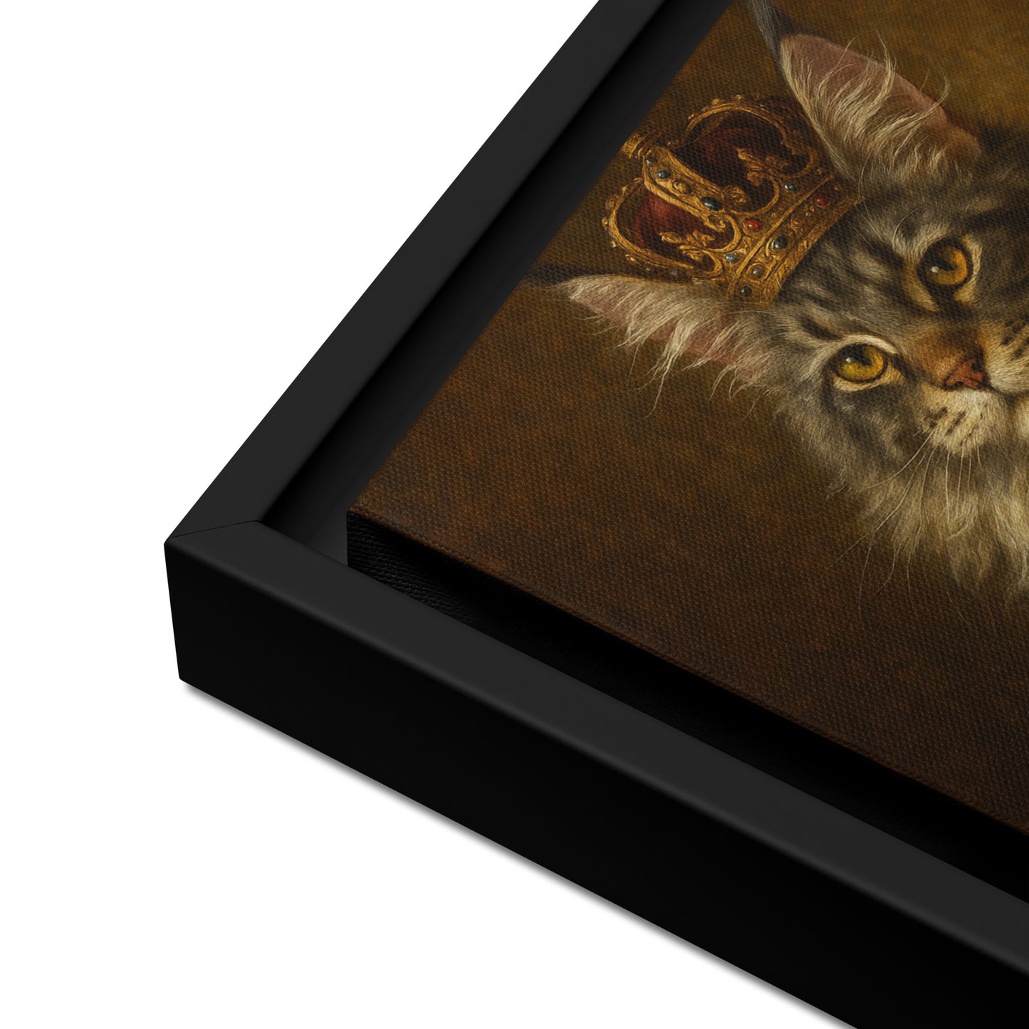 Framed Canvas | Custom Pet Portrait - The Royal Treatment