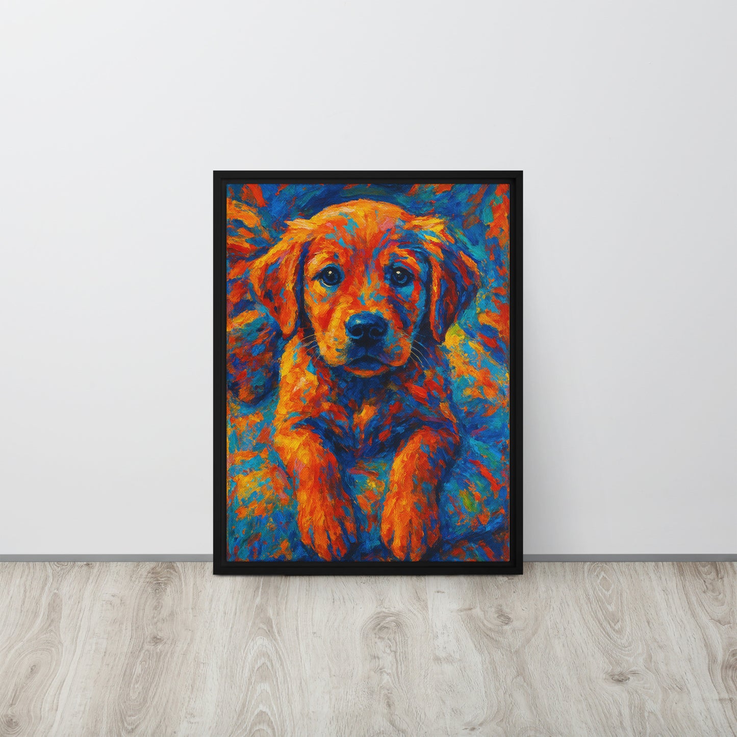 Framed Canvas | Custom Pet Portrait - Abstract Style