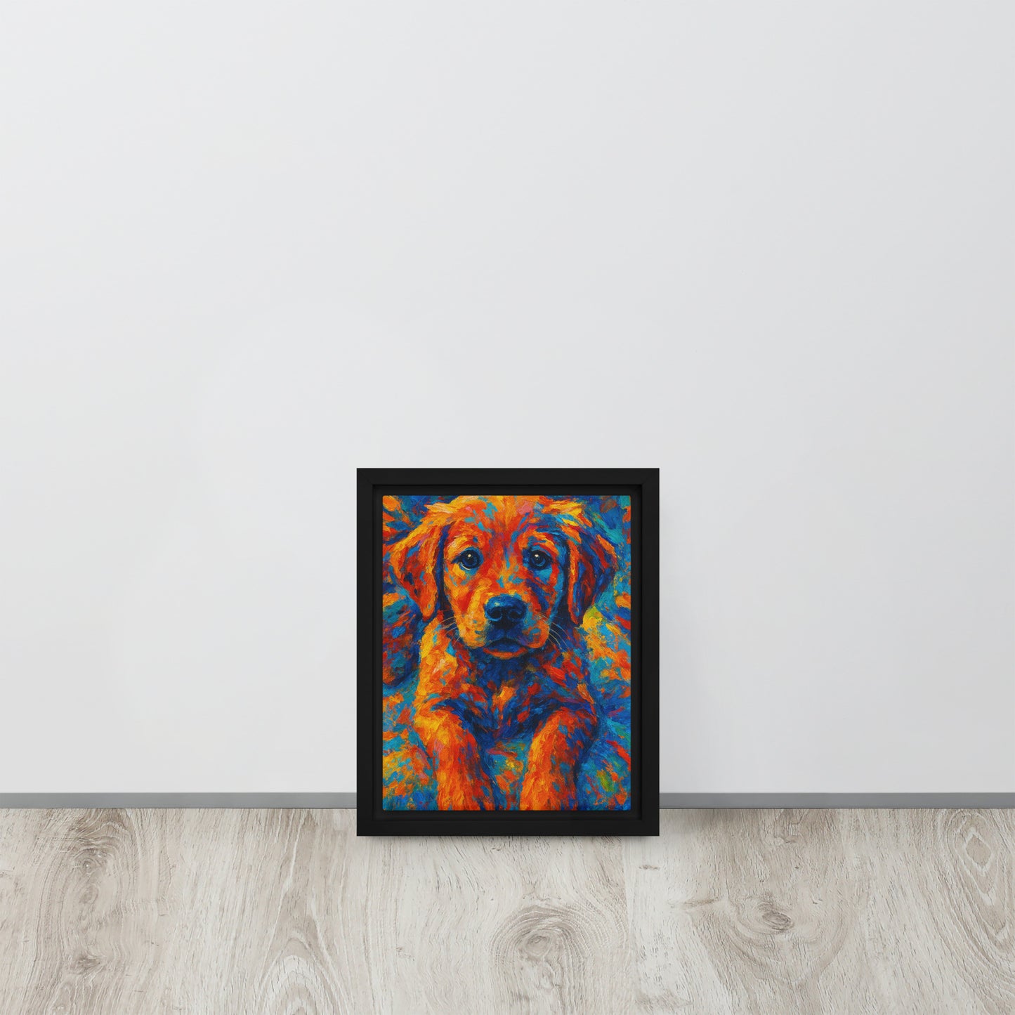 Framed Canvas | Custom Pet Portrait - Abstract Style