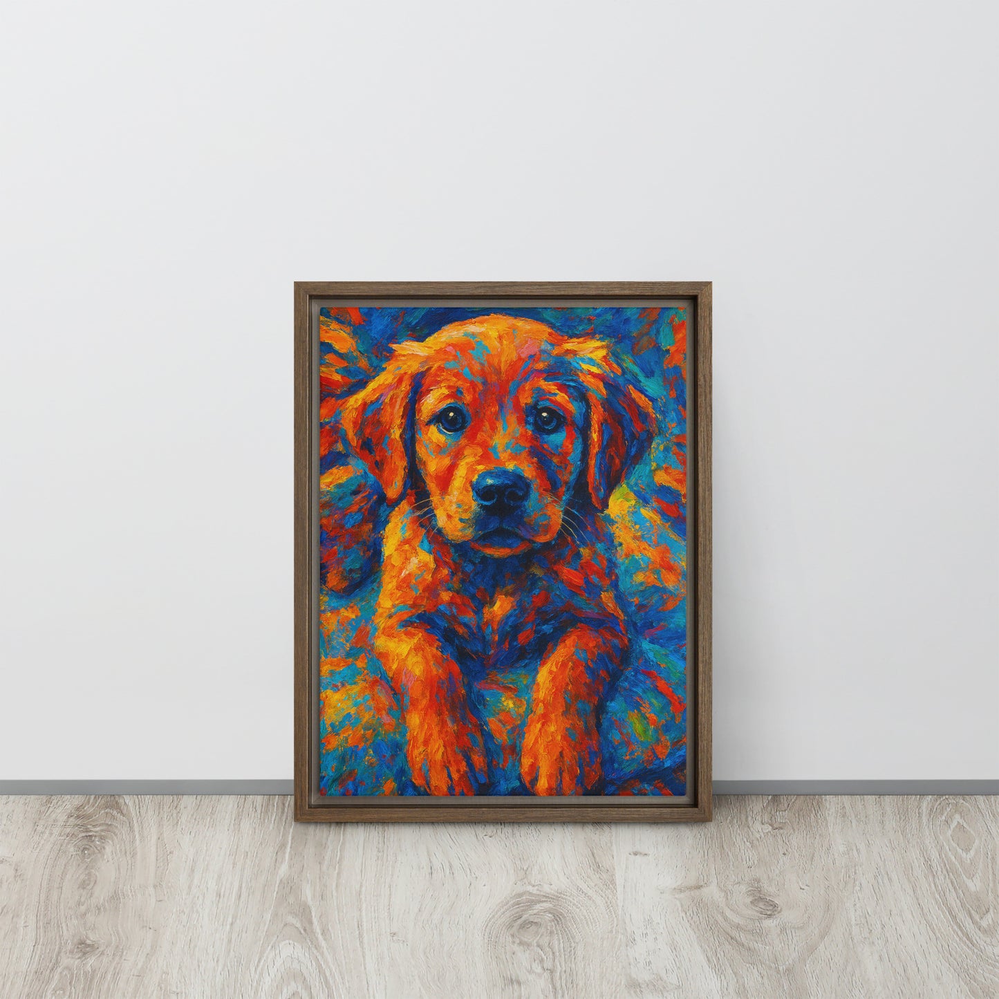 Framed Canvas | Custom Pet Portrait - Abstract Style