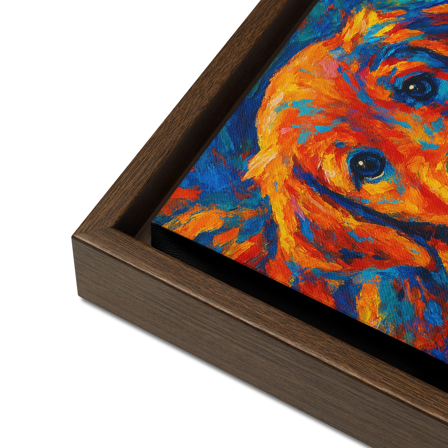 Framed Canvas | Custom Pet Portrait - Abstract Style