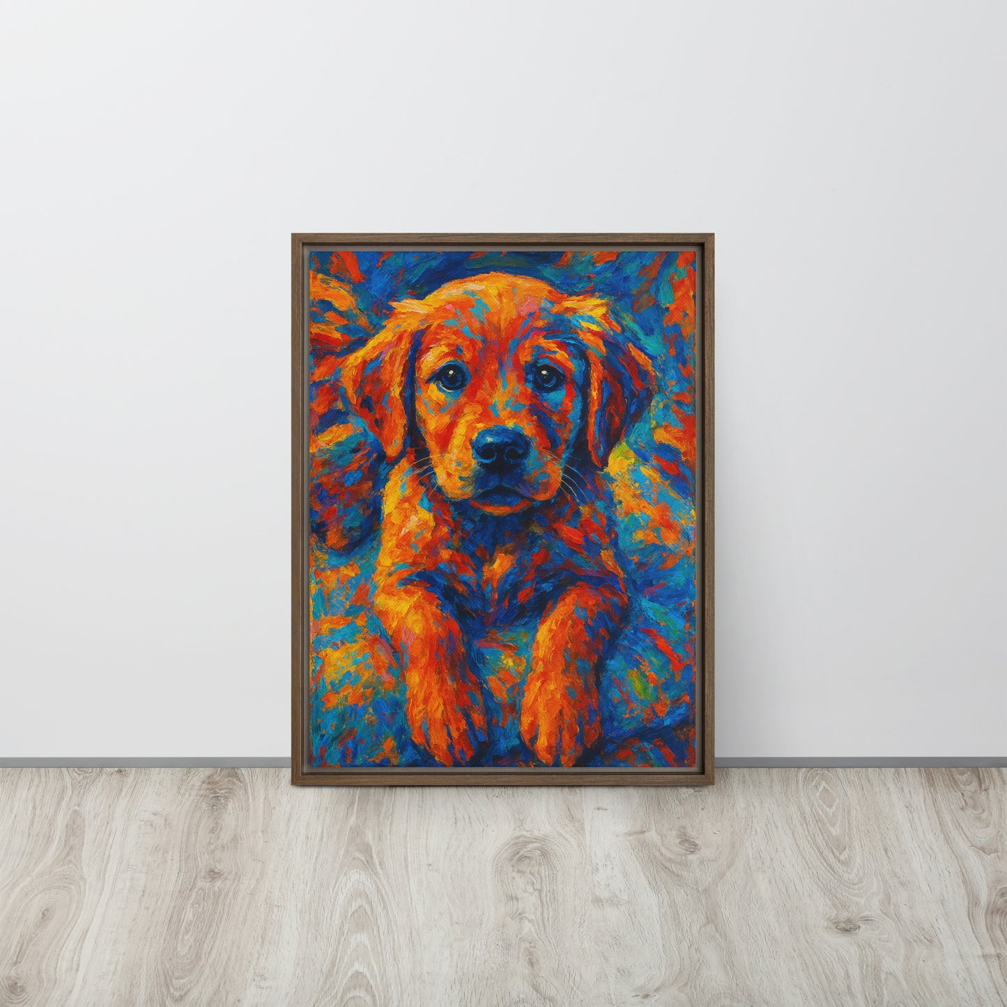 Framed Canvas | Custom Pet Portrait - Abstract Style