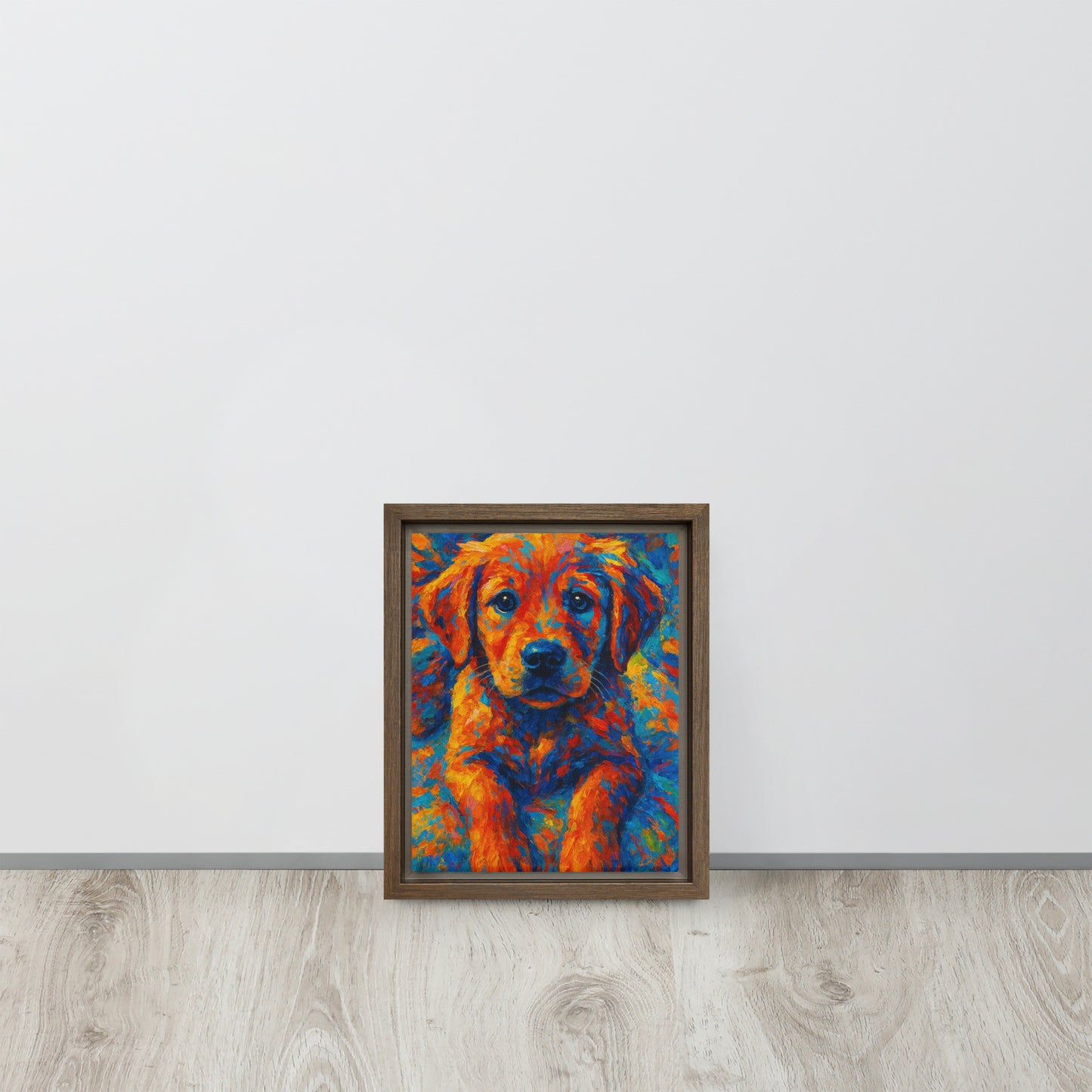 Framed Canvas | Custom Pet Portrait - Abstract Style