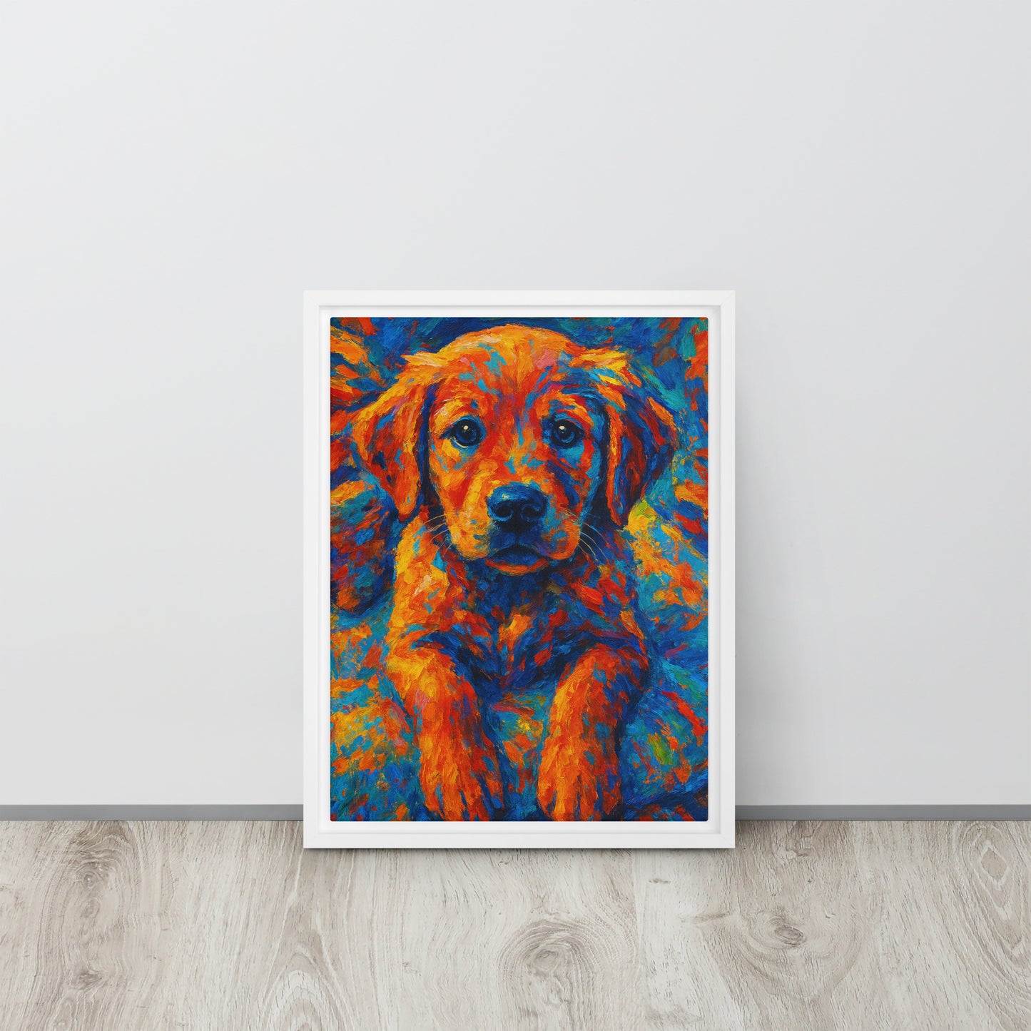 Framed Canvas | Custom Pet Portrait - Abstract Style