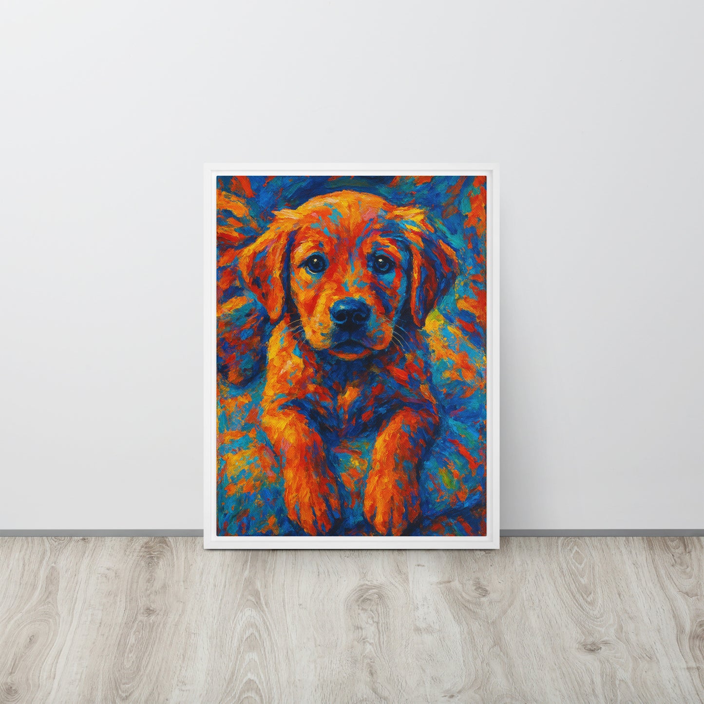 Framed Canvas | Custom Pet Portrait - Abstract Style