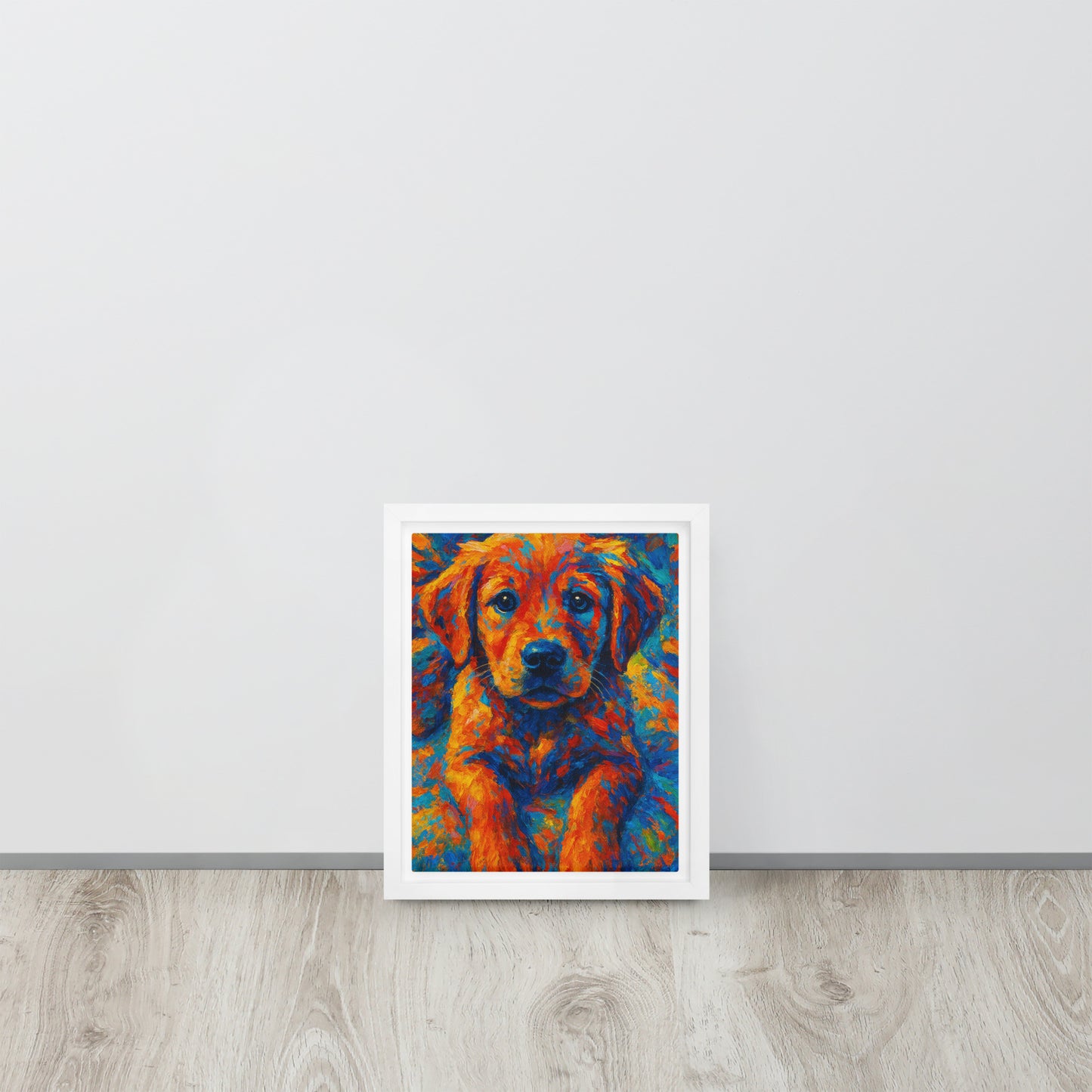 Framed Canvas | Custom Pet Portrait - Abstract Style