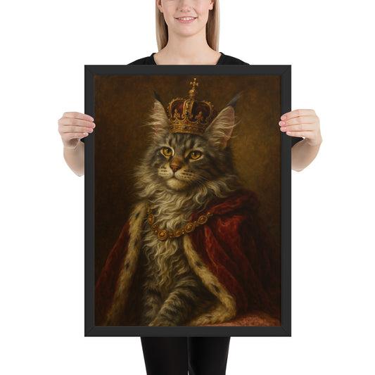 Framed Poster | Custom Pet Portrait - The Royal Treatment