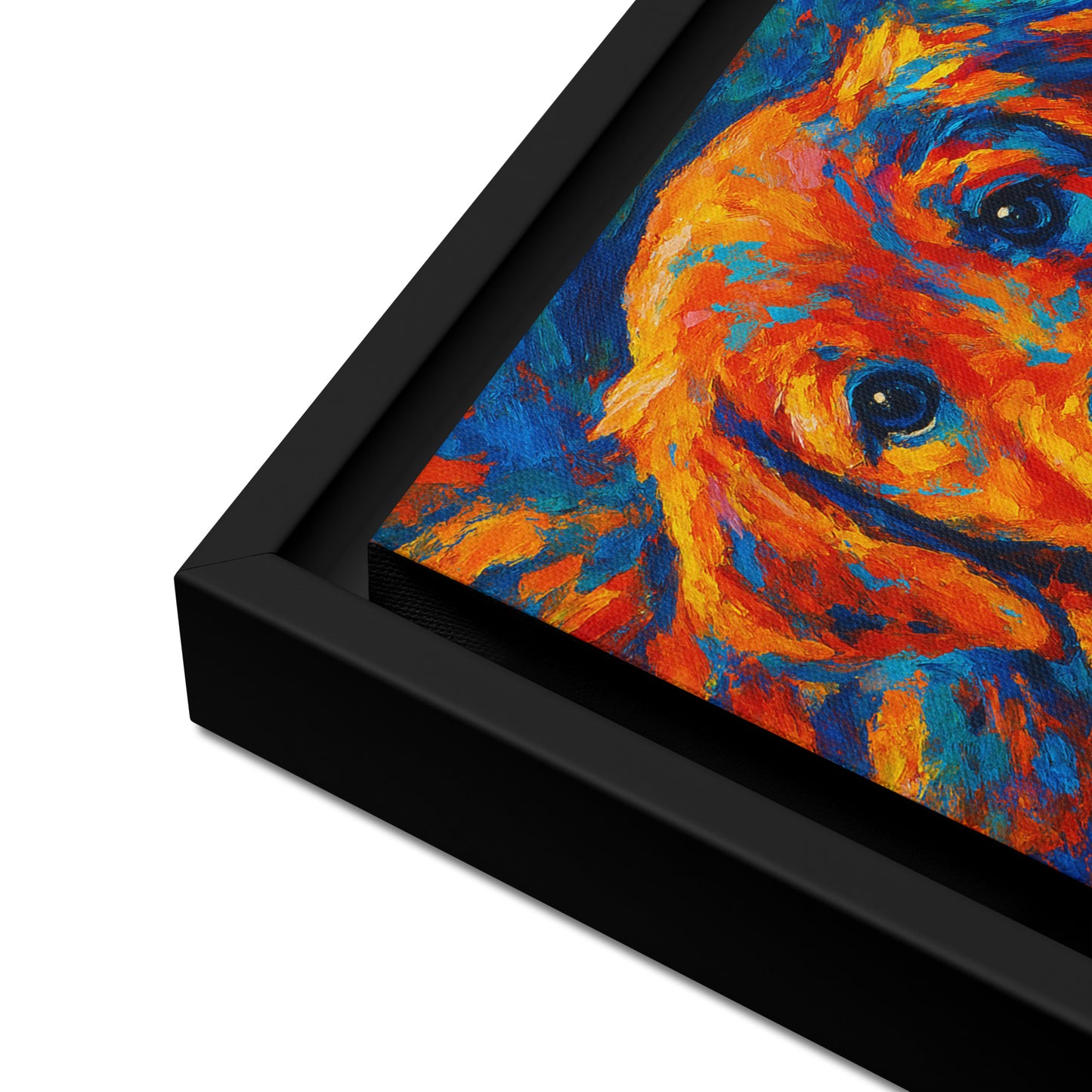 Framed Canvas | Custom Pet Portrait - Abstract Style