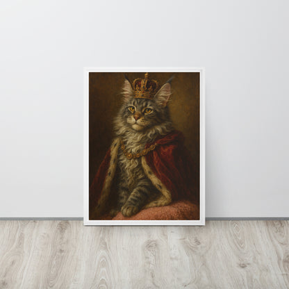 Framed Canvas | Custom Pet Portrait - The Royal Treatment