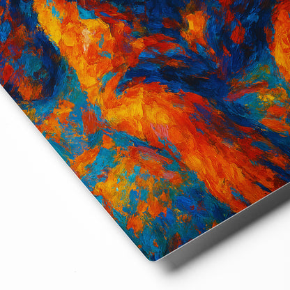Glossy Metal Print | Custom Pet Portrait - Abstract Style